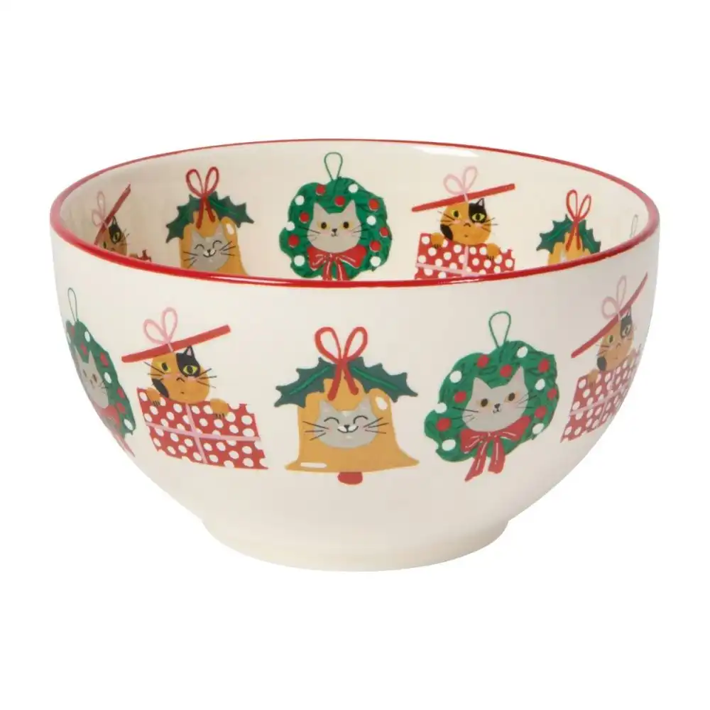 Alternative view of Danica Jubilee 14oz Christmas Everyday Bowls (Set of 4) | Bauble Cats