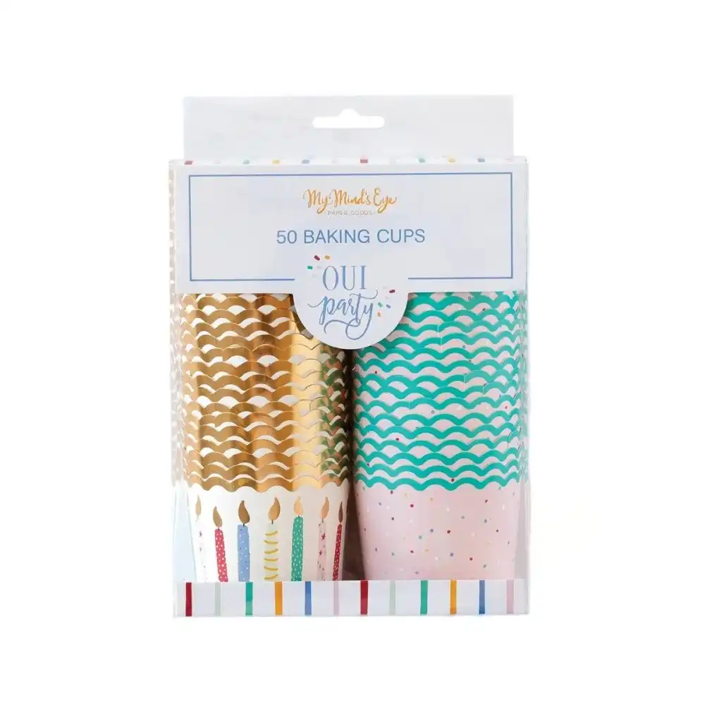My Mind's Eye 50-Piece 5oz Oui Party Birthday Food Cups