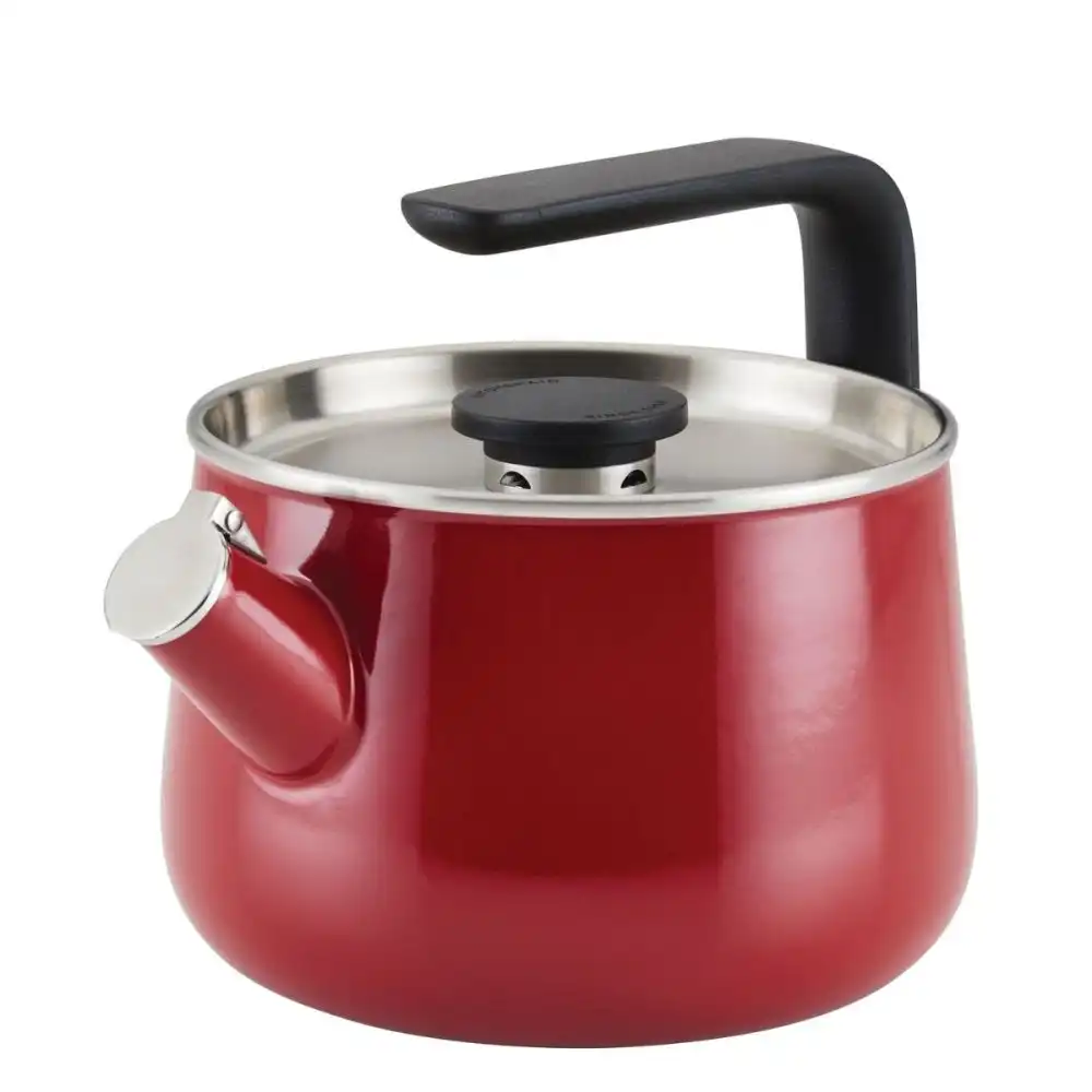 KitchenAid Enameled-on-Steel 2 Quart Tea Kettle | Red