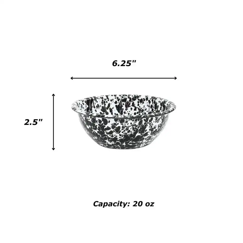 Alternative view of Crow Canyon 20oz Cereal Bowl | Black Splatter