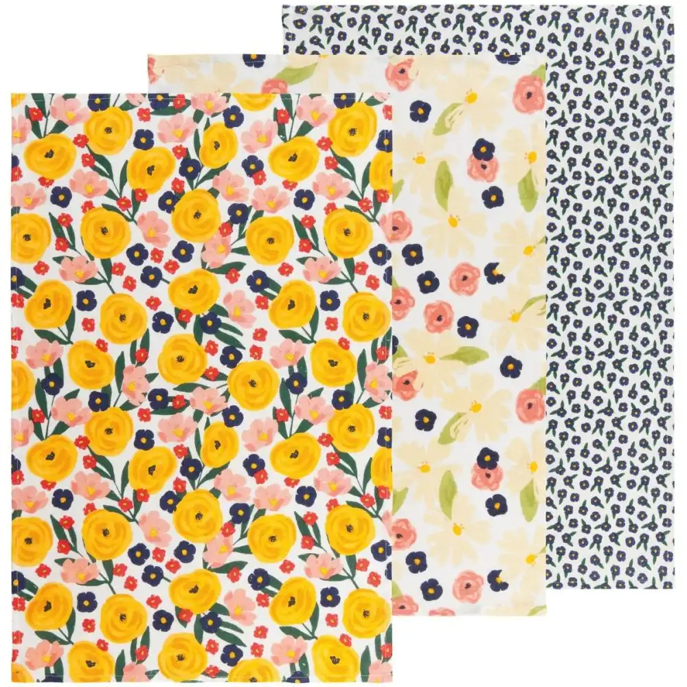 Now Designs by Danica Floursack Dishtowels (Set of 3) | Full Bloom