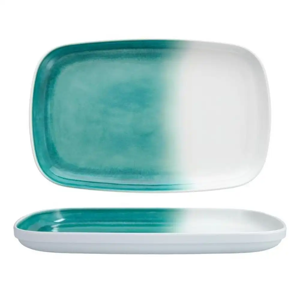 Fortessa La Cote Outdoor Melamine 14" x 9" Rectangular Platter | Amalfi