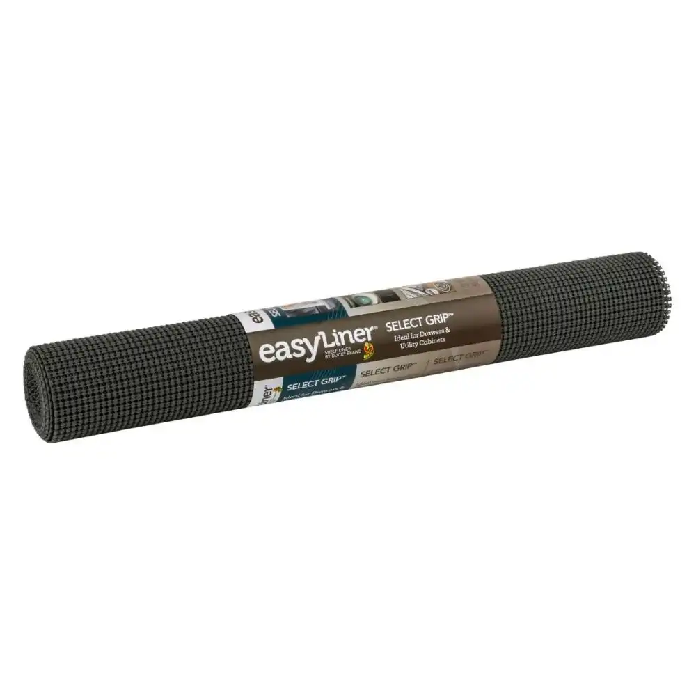 Alternative view of Duck Brand Easy Liner Select Grip 20" x 6' Shelf Liner | Dark Grey