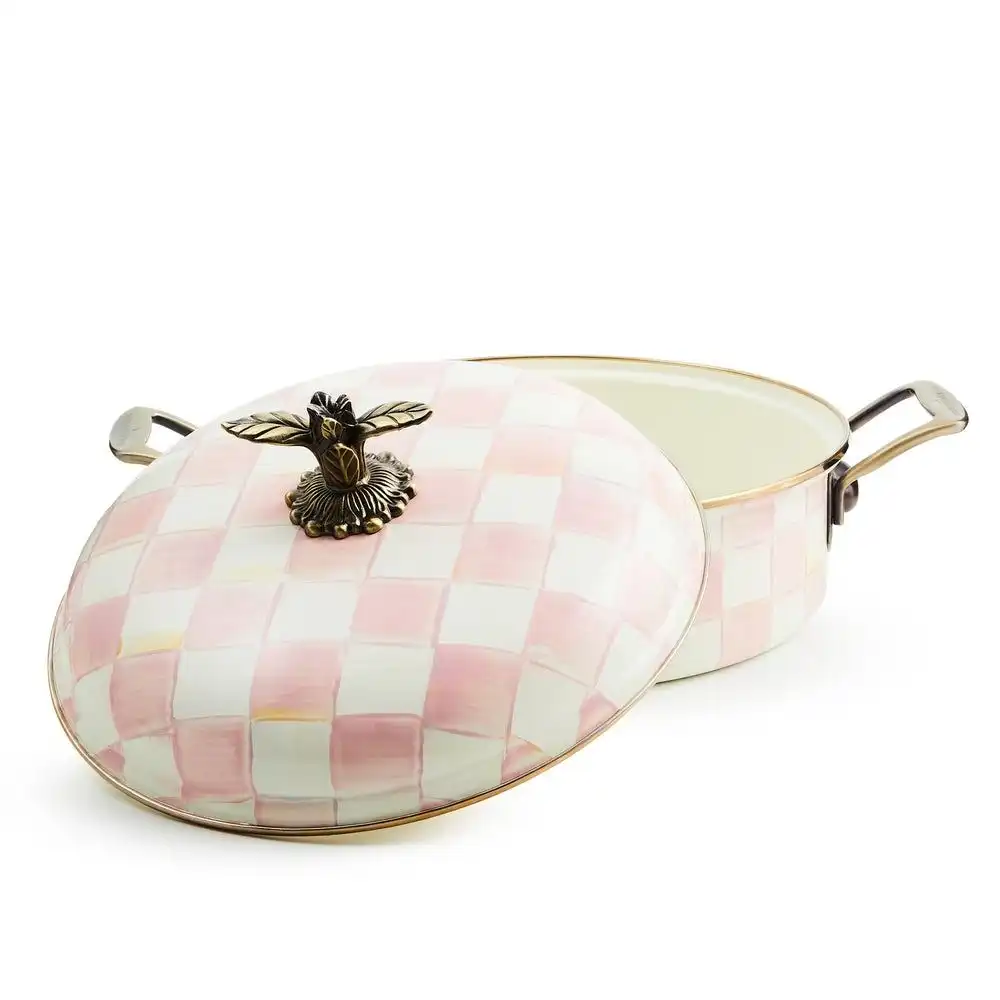 Alternative view of MacKenzie-Childs Rosy Check 5 Qt. Casserole