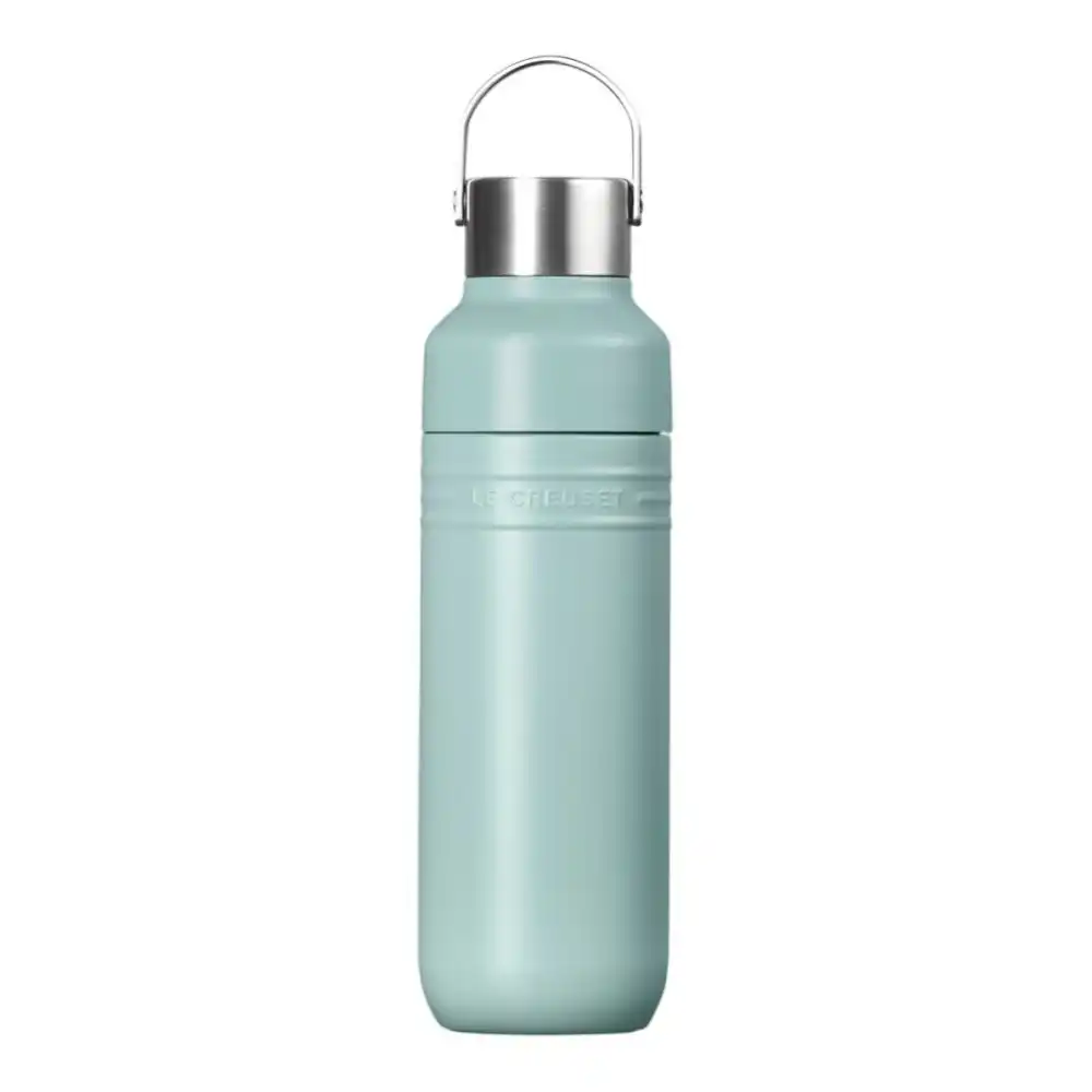 Le Creuset On The Go 34oz Stainless Steel Water Bottle | Sea Salt
