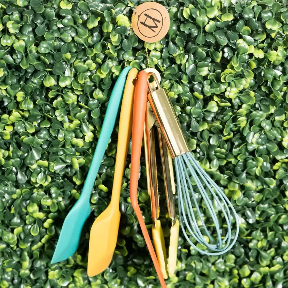 Alternative view of Hazel Mazel Silicone & Metal Utensil Set | Set of 5