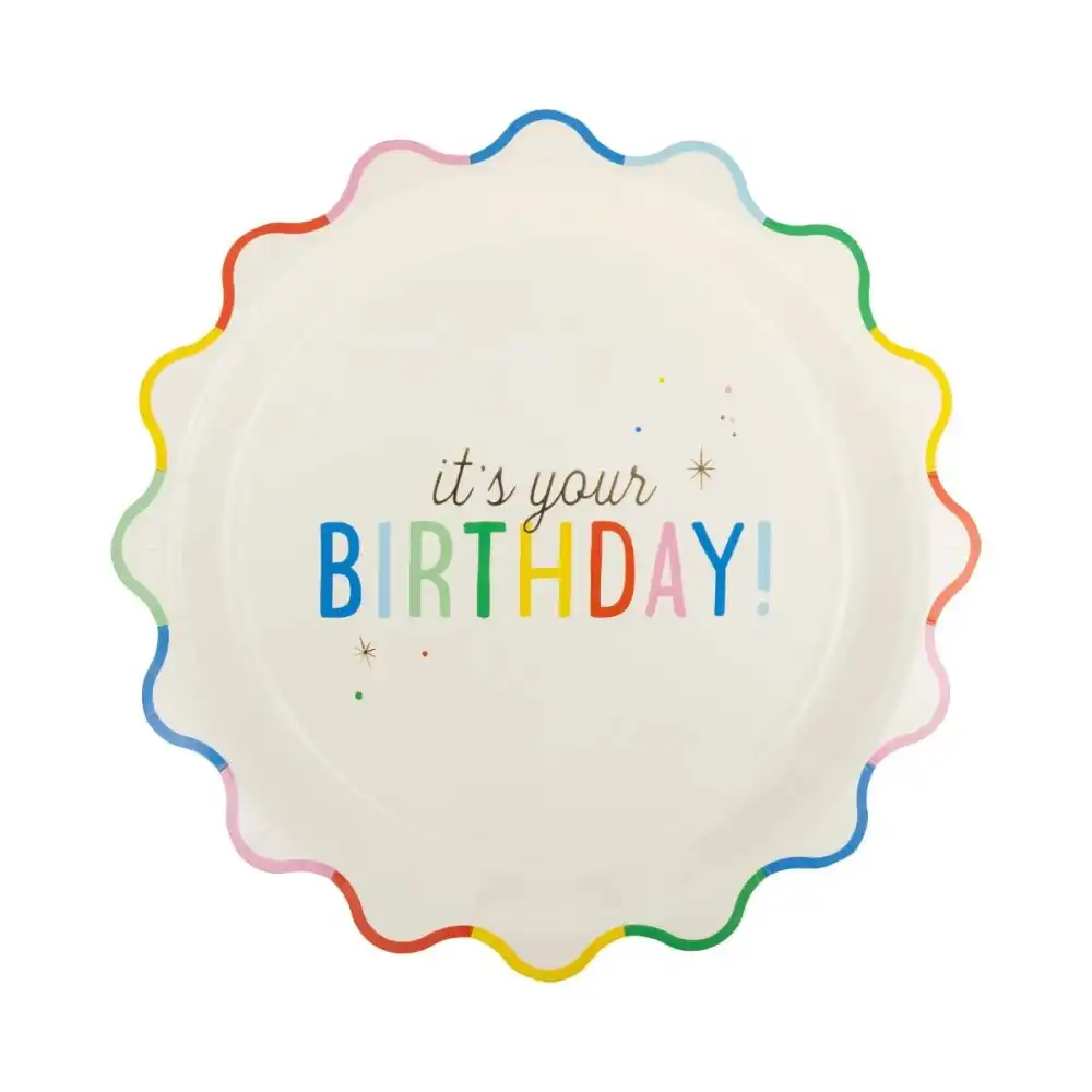 My Mind's Eye 8-Piece Paper Plates | It's your Birthday