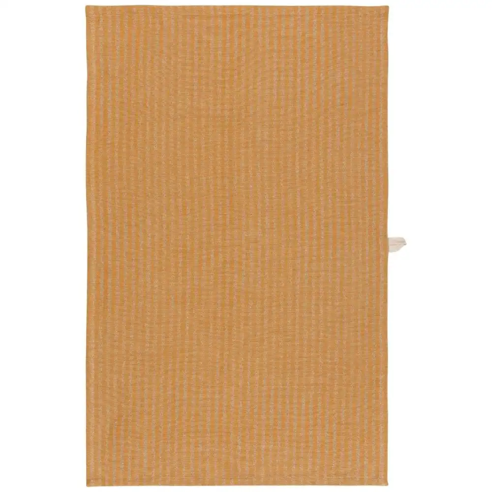 Danica Heirloom Linen-Cotton Dishtowel | Ochre Stripe