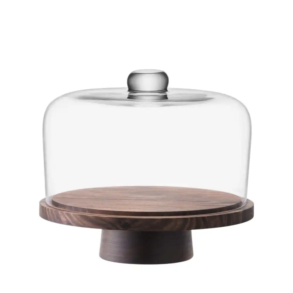 LSA City Dome & Walnut Stand | Clear