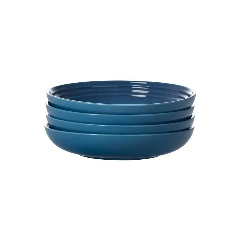 Le Creuset 8.5" Pasta Bowls (Set of 4) | Marseille Blue