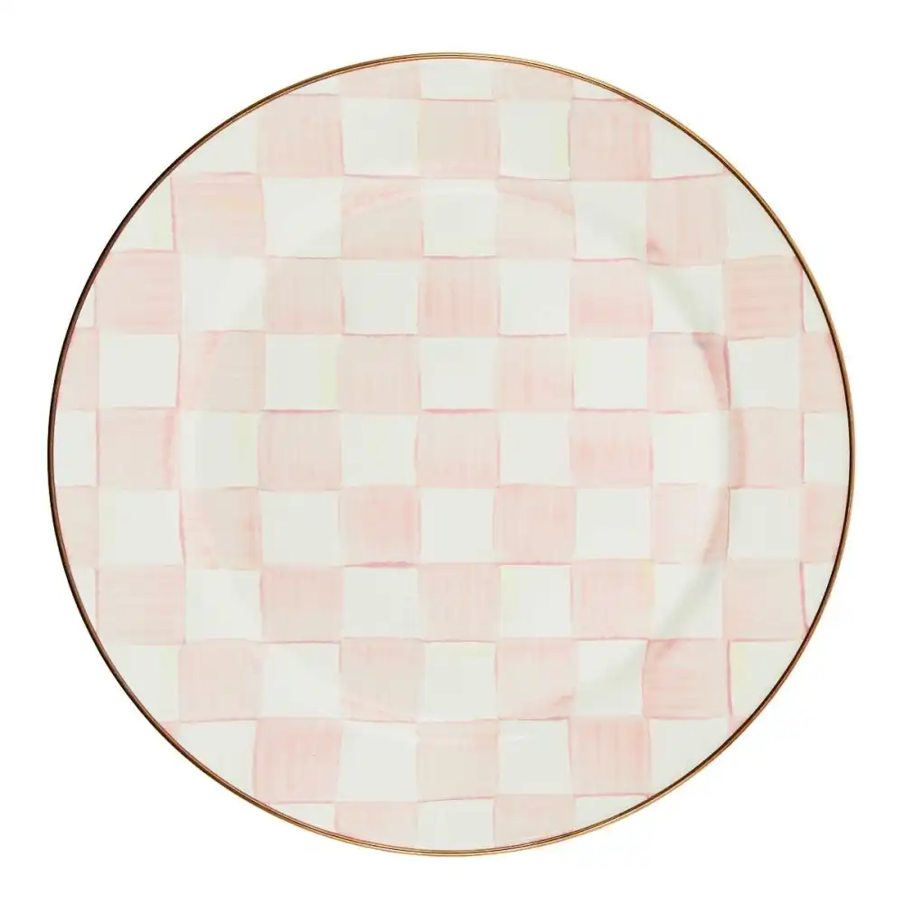 MacKenzie-Childs Rosy Check 12" Charger/Plate