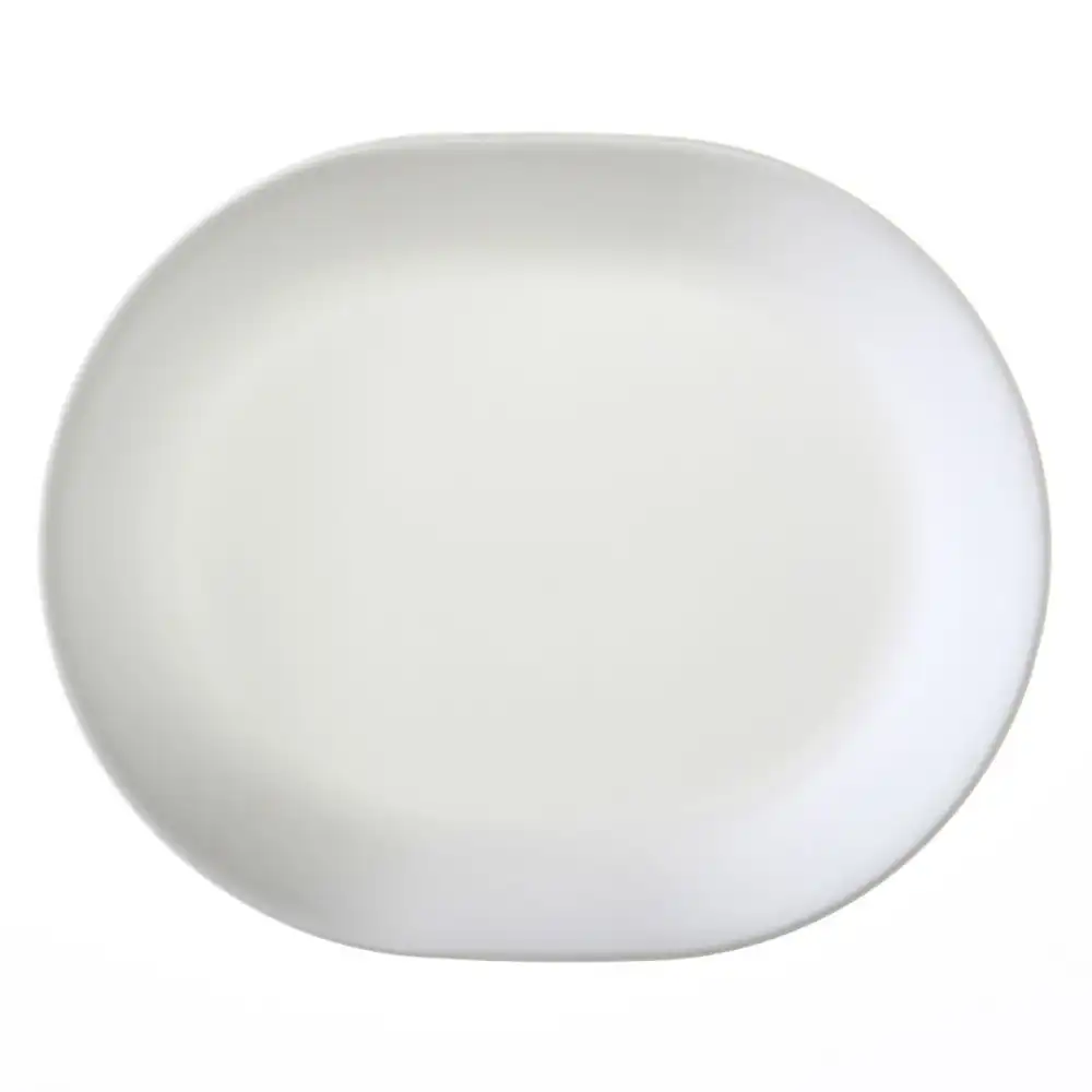 Corelle Livingware 12.25" Serving Platter | Winter Frost White