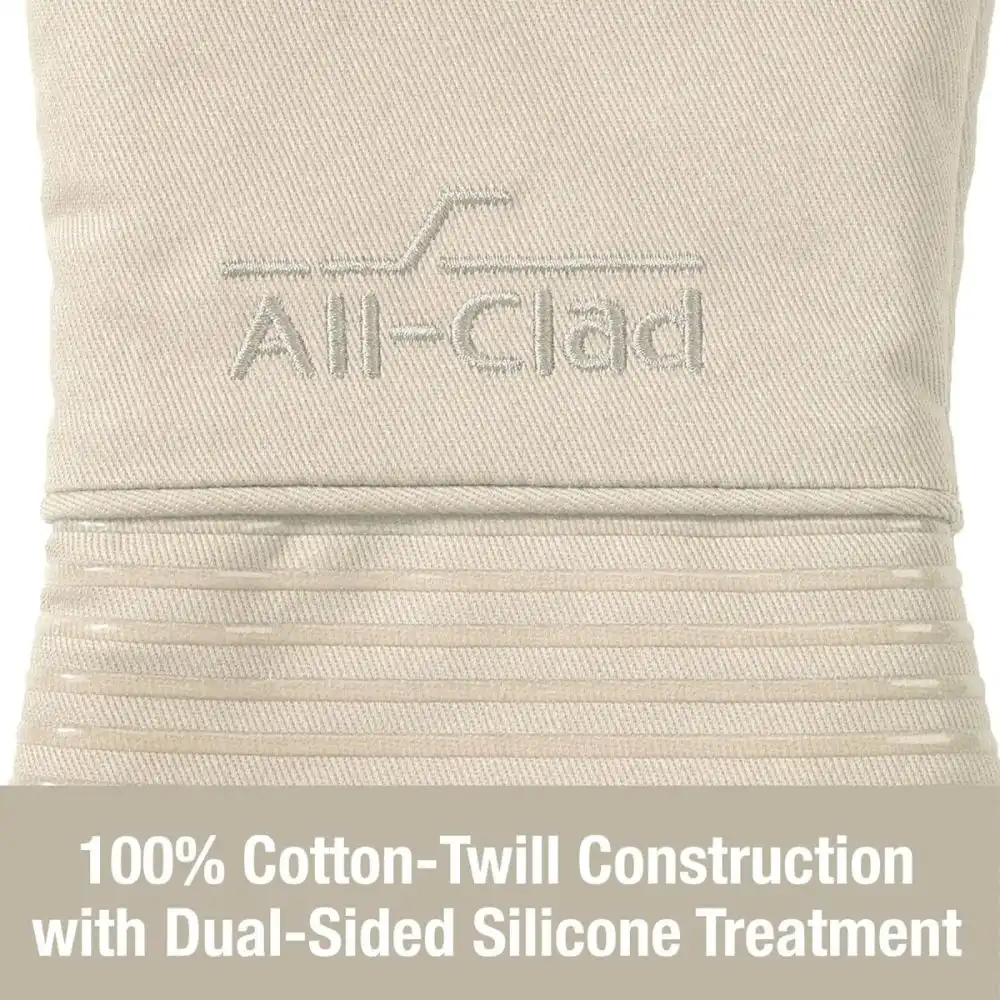 Alternative view of All-Clad Silicone Oven Mitt | Almond