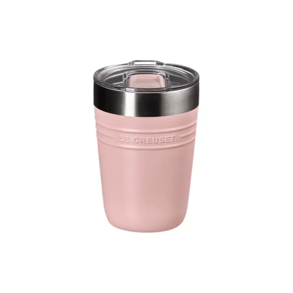 Alternative view of Le Creuset On The Go 14oz Stainless Steel Tumbler | Shell Pink