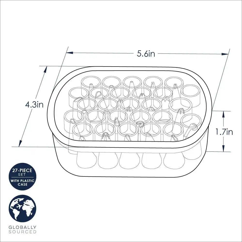 Alternative view of Nordic Ware Decorating Tip Set | 27-Piece