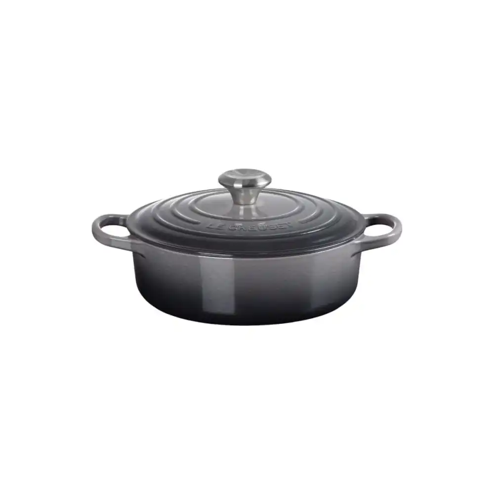 Alternative view of Le Creuset Signature 3.5 Quart Round Wide Oven | Oyster