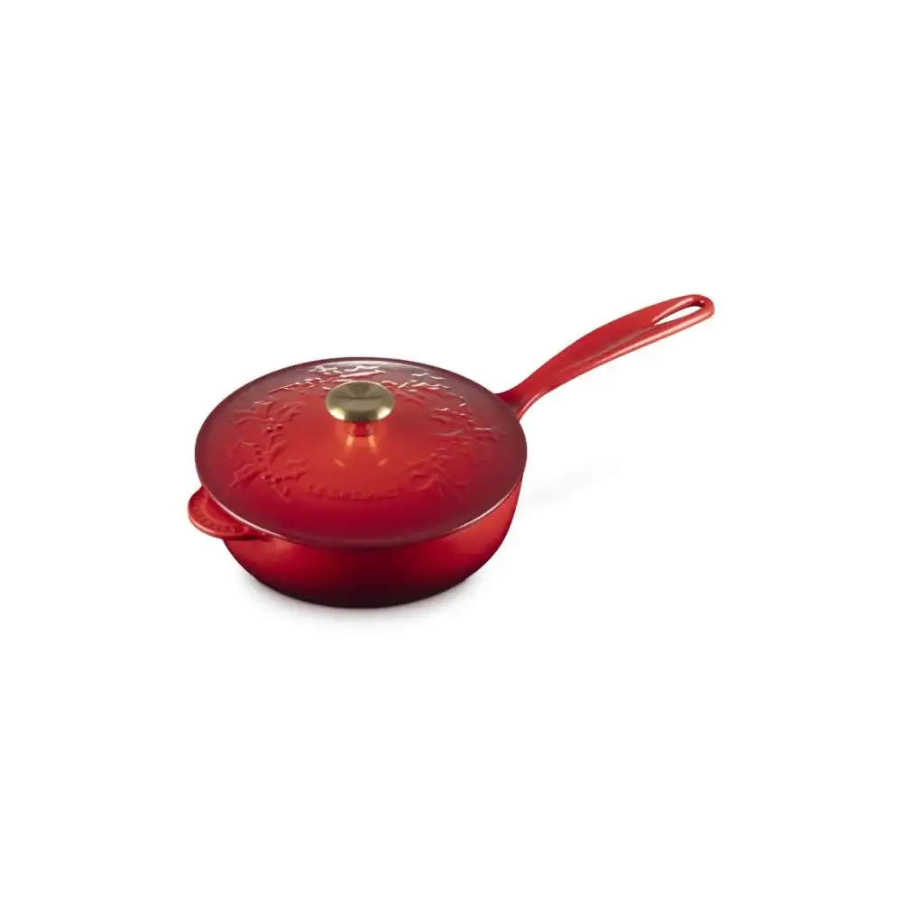 Le Creuset Holly Collection 2.25 Qt. Saucier | Cerise