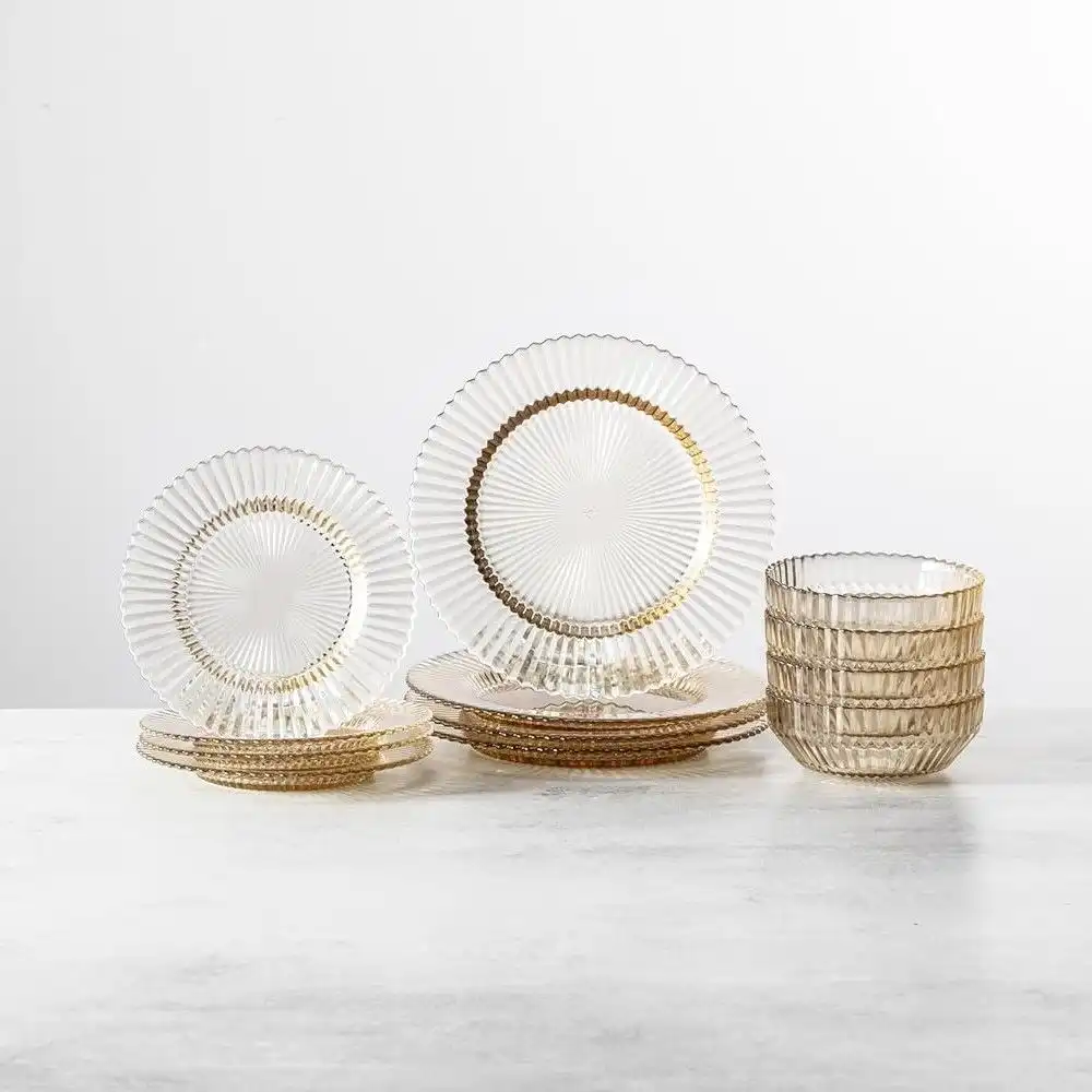 Alternative view of Fortessa Archie 12-Piece Dinnerware Set | Ginger Gold