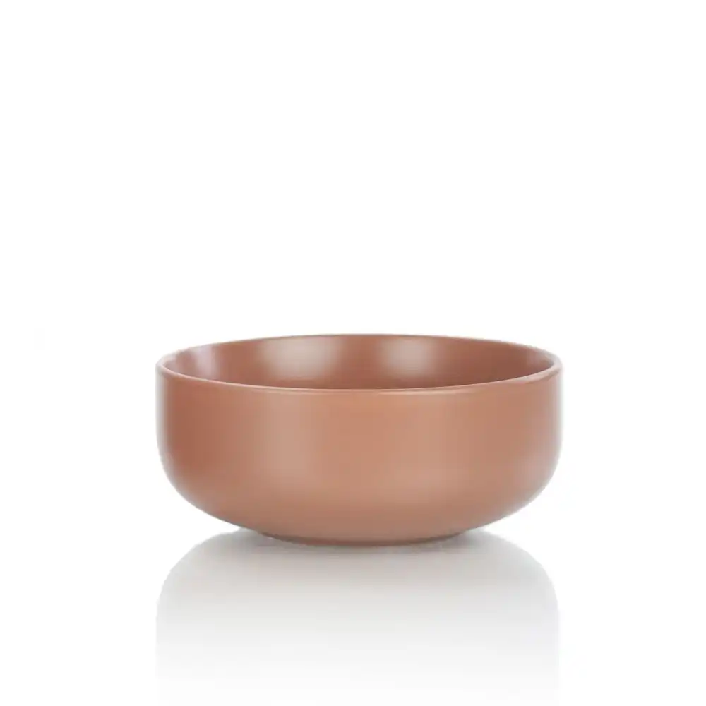Alternative view of Everything Kitchens Modern Flat 24oz Bowls (Set of 4) | Terracotta