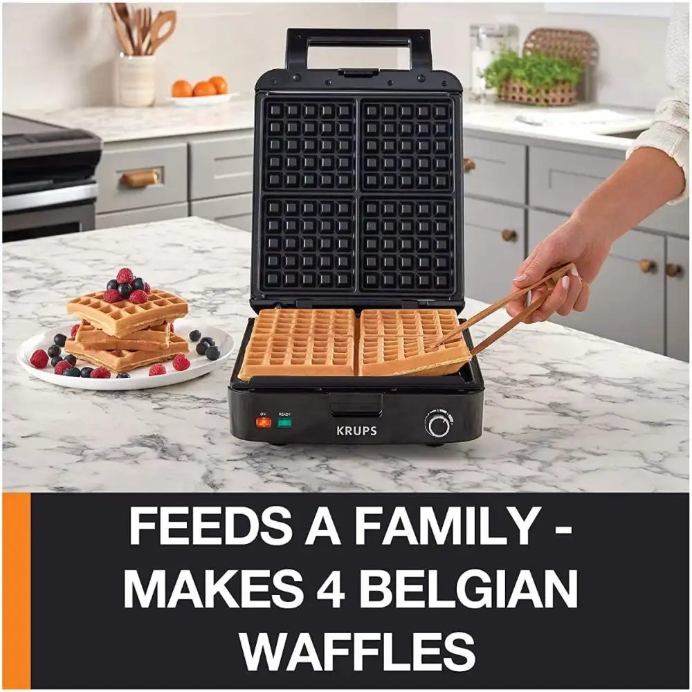 Alternative view of Krups 4-Slice Belgian Waffle Maker