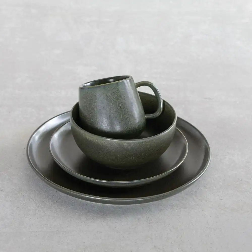 Alternative view of Fortessa Sound Collection 16-Piece Dinnerware Set | Forest