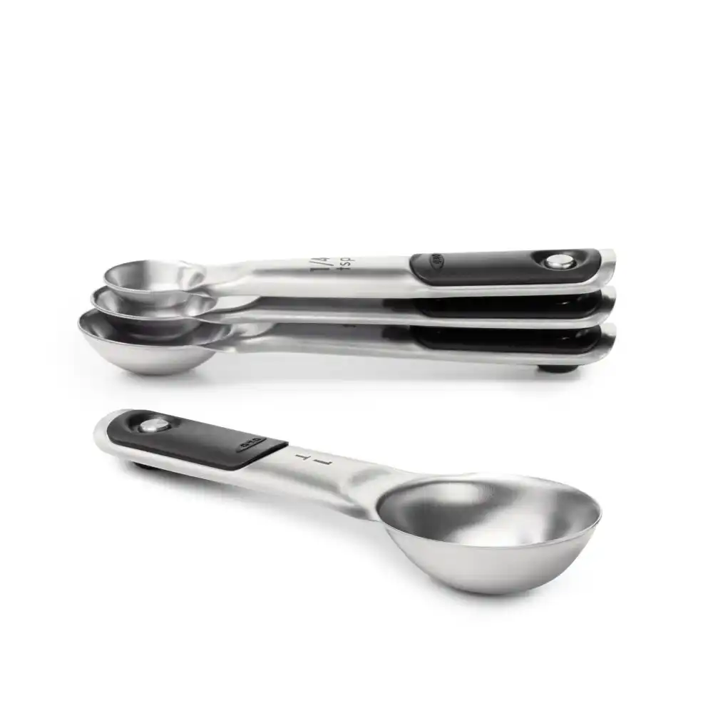 Alternative view of OXO 8-Piece Stainless Steel Measuring Cups and Spoons Set