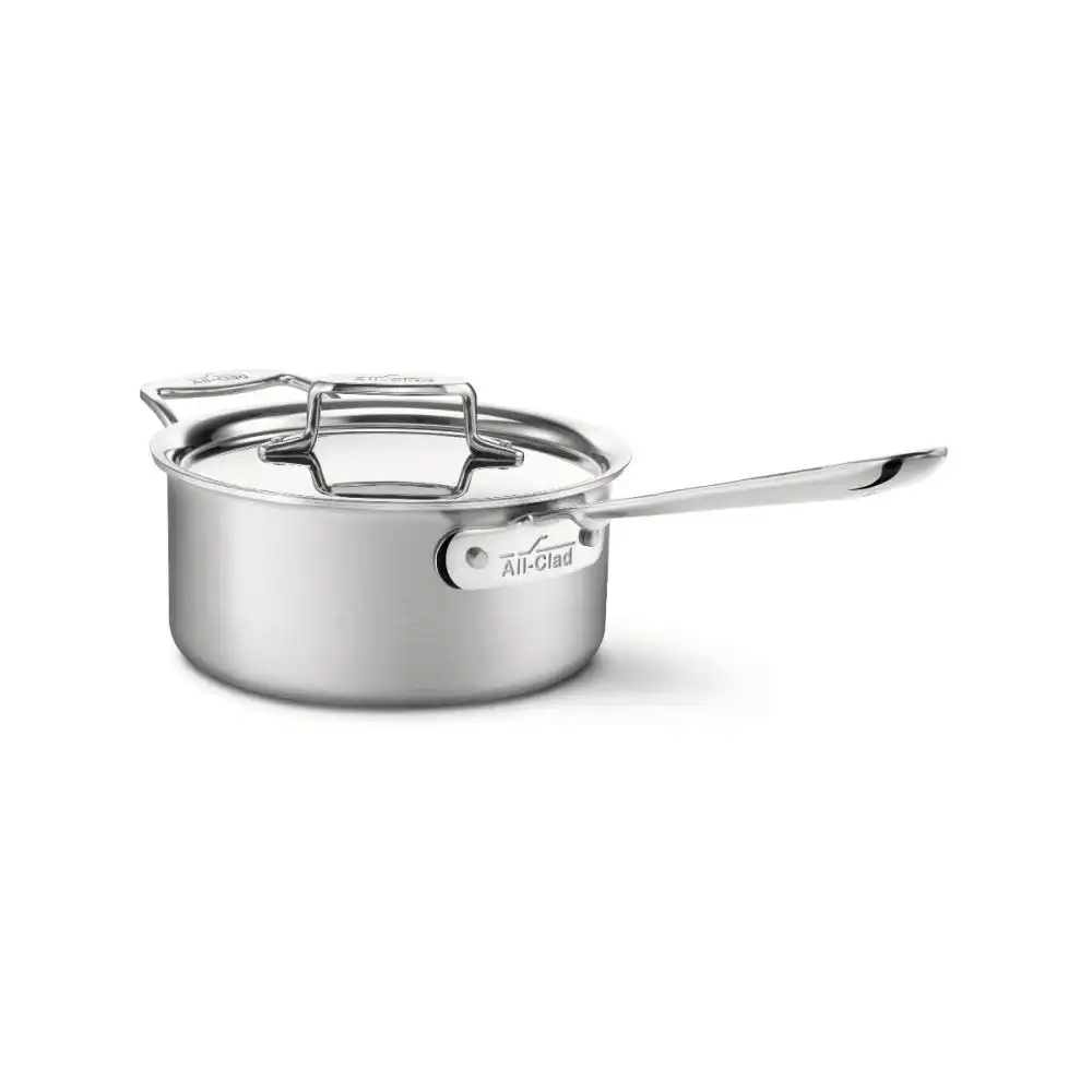 All-Clad D5 Brushed Stainless Steel Saucepan & Lid | 3 Qt.
