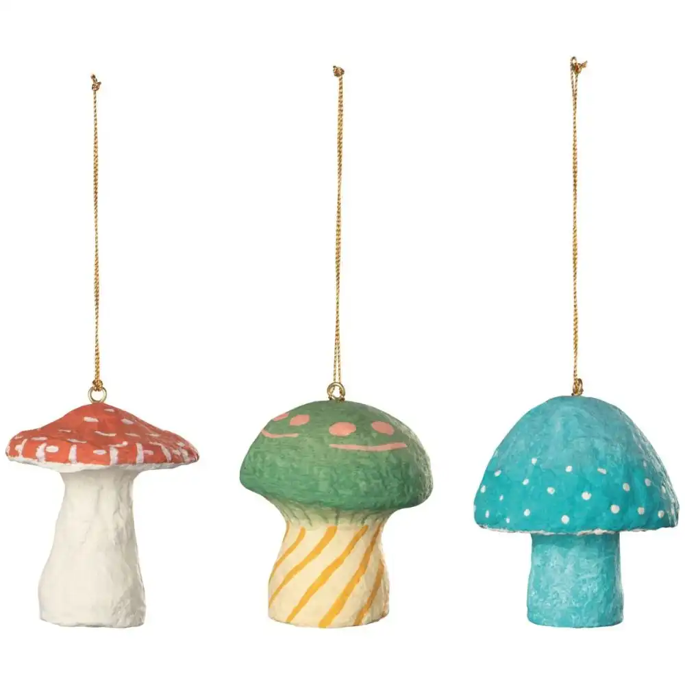 Danica Jubilee Christmas Mushroom Gems Mache Ornament | Assorted Styles