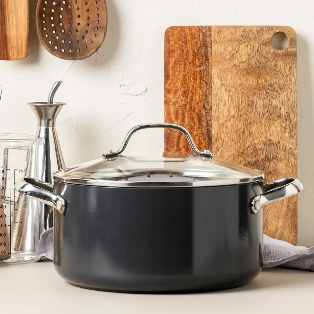 Alternative view of GreenPan Valencia Pro Stockpot with Lid | 5.5 Qt.