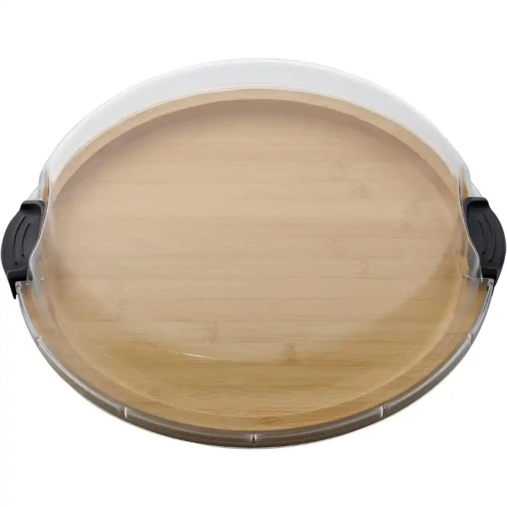 Alternative view of Farberware Build-A-Board 1-Compartment 14" Round Travel Charcuterie Board | Bamboo