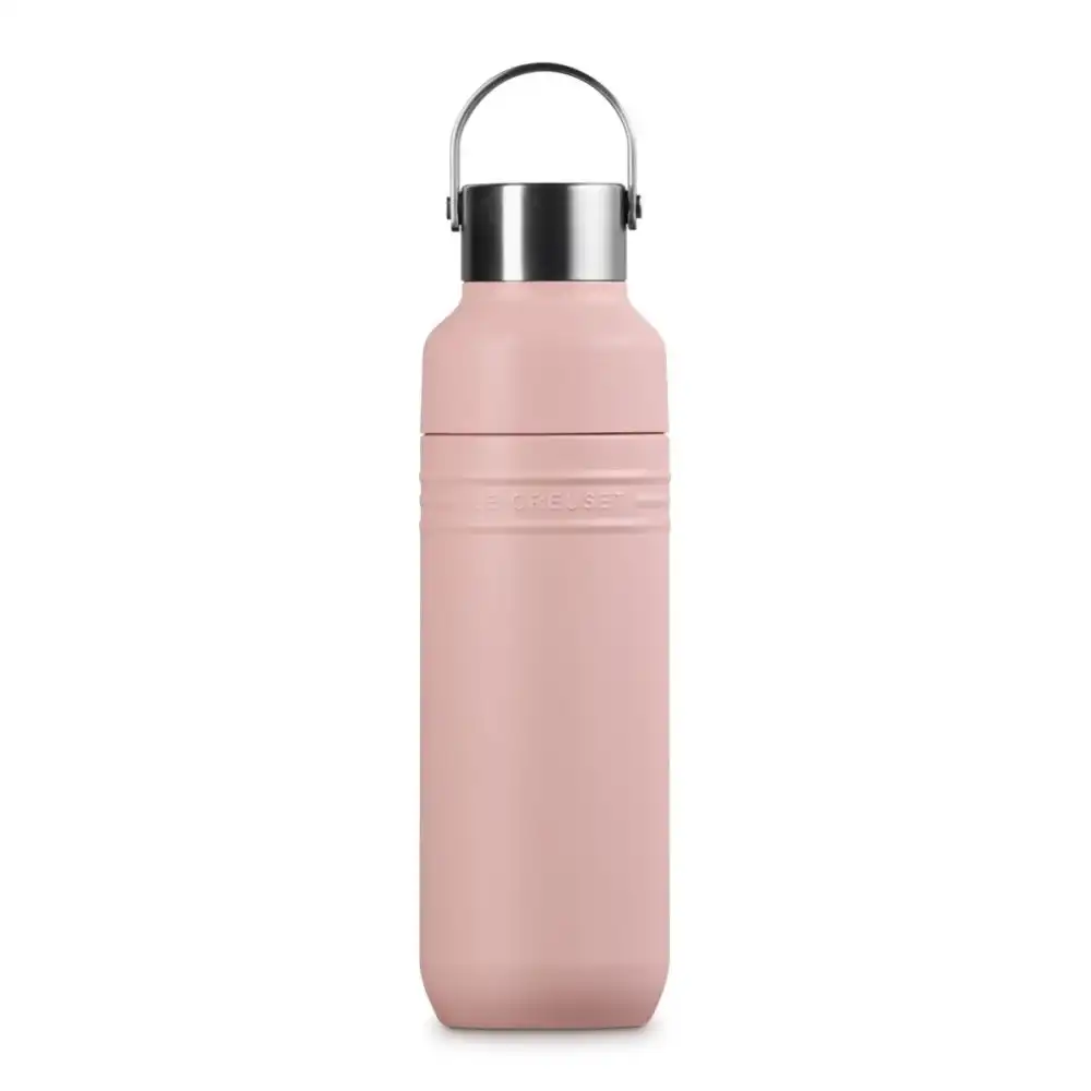 Le Creuset On The Go 16oz Stainless Steel Water Bottle | Shell Pink