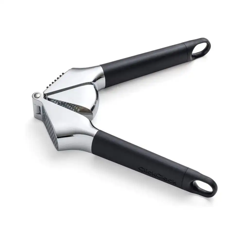 Alternative view of Click Clack Garlic Press | Grey/Chrome