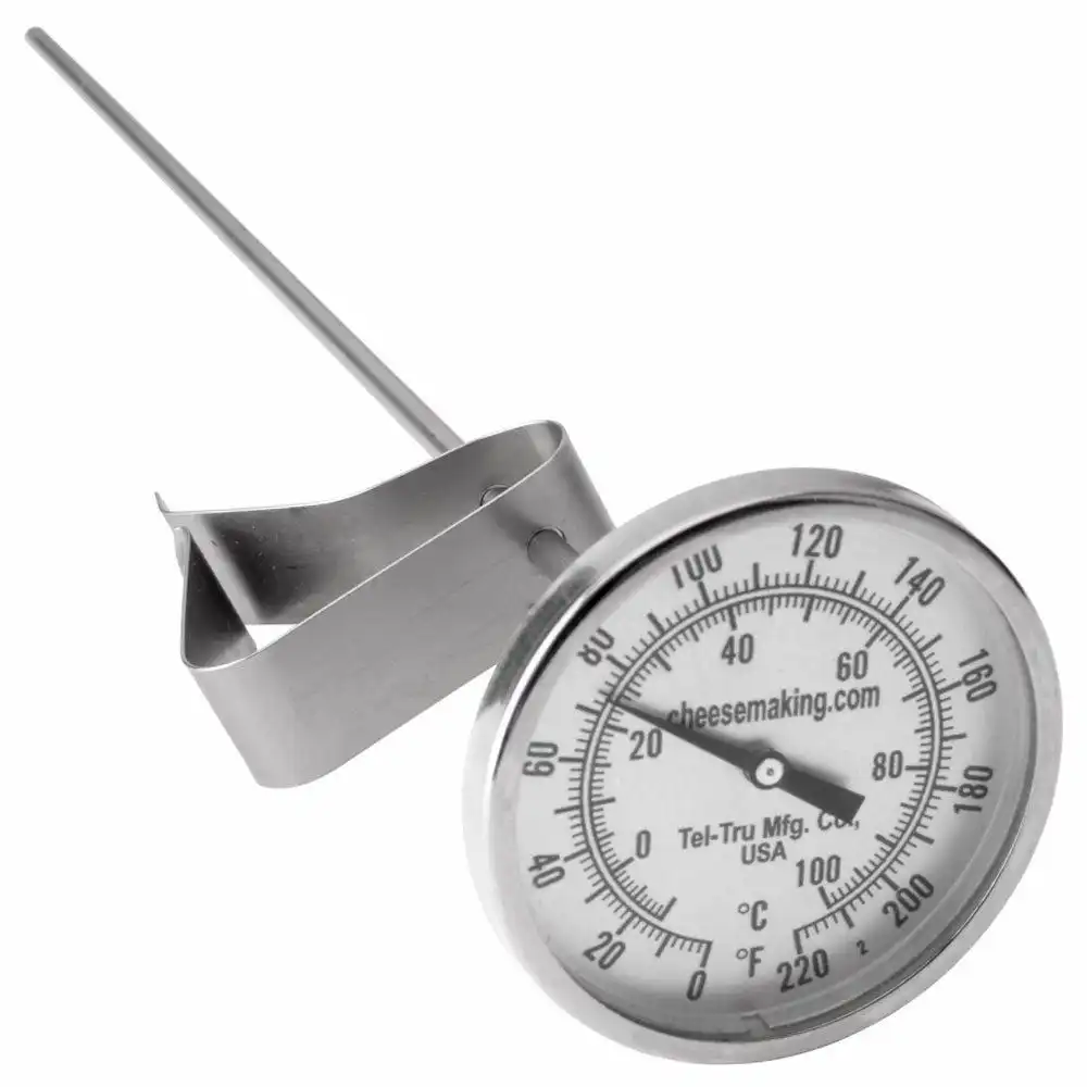 Alternative view of New England CheeseMaking Supply Co. Teltru Thermometer 12" Stem