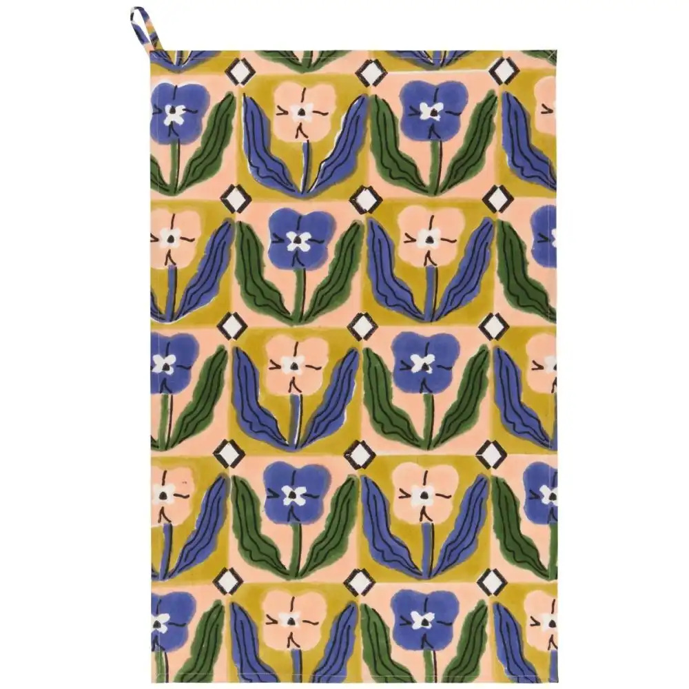 Danica Studio Block Print Dishtowel | Teppi