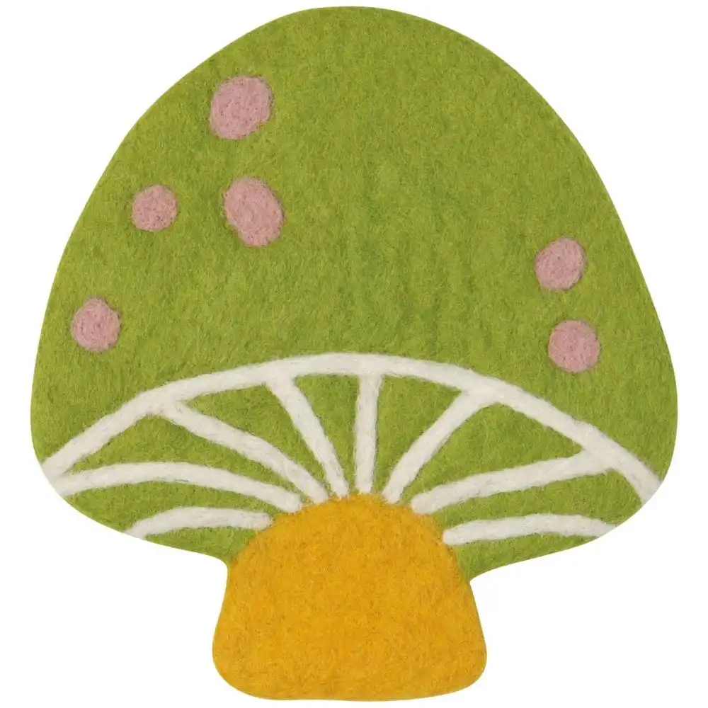 Danica Jubilee Felt Wool Trivet | Mushroom Gems
