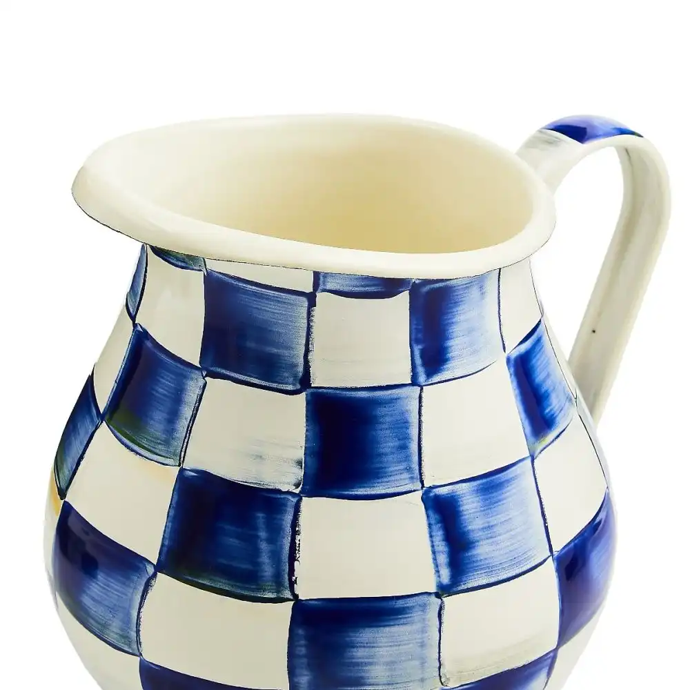 Alternative view of MacKenzie-Childs Royal Check 3 Qt. Pitcher