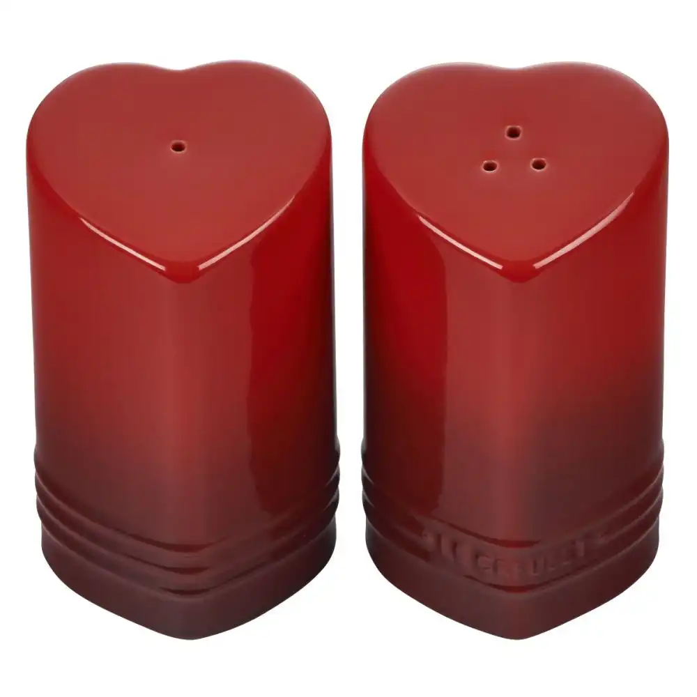 Le Creuset Figural Heart Salt & Pepper Shaker (Set of 2) | Cerise