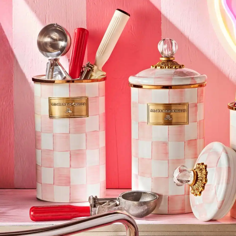 Alternative view of MacKenzie-Childs Rosy Check Utensil Holder