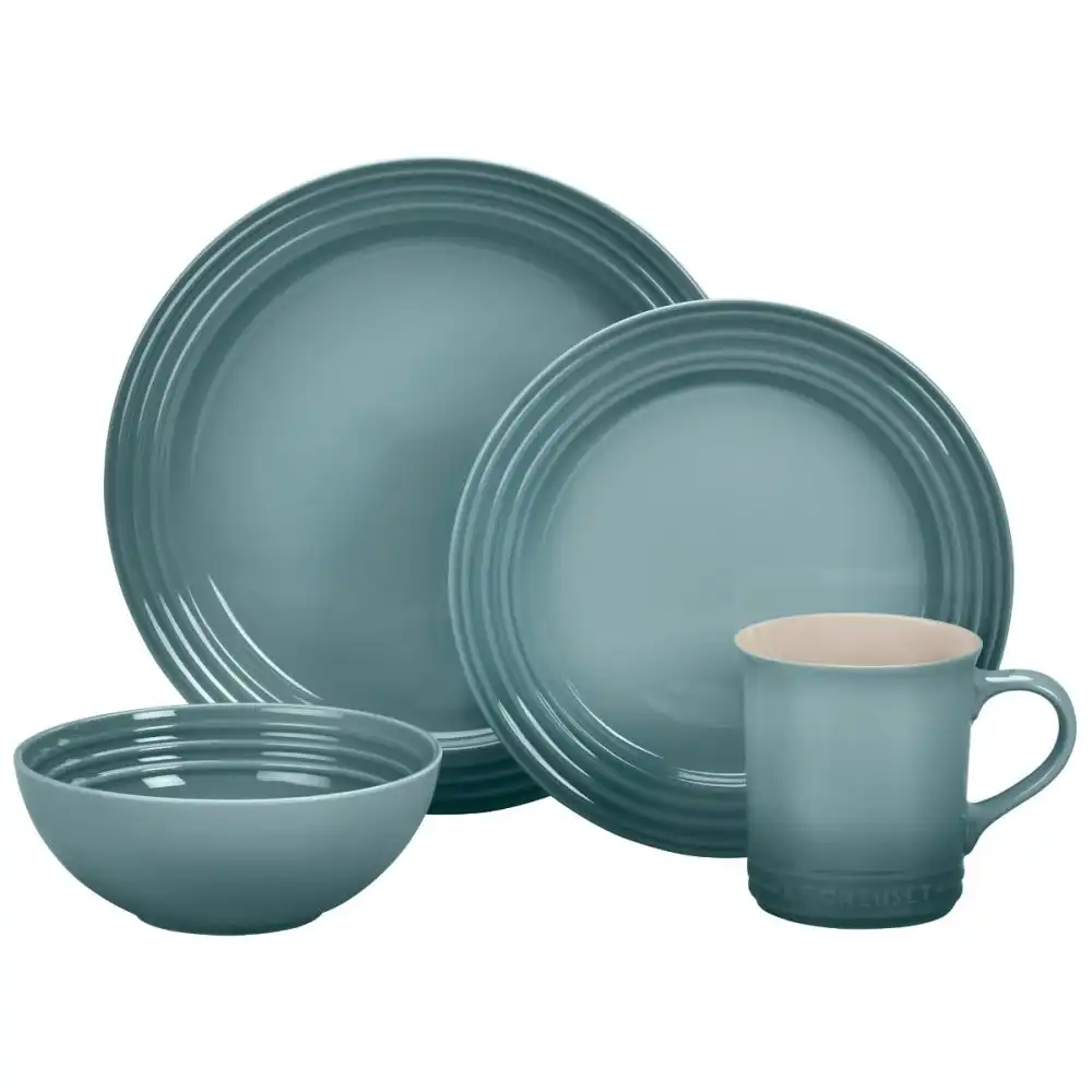 Le Creuset Vancouver 16-Piece Dinnerware Set | Sea Salt