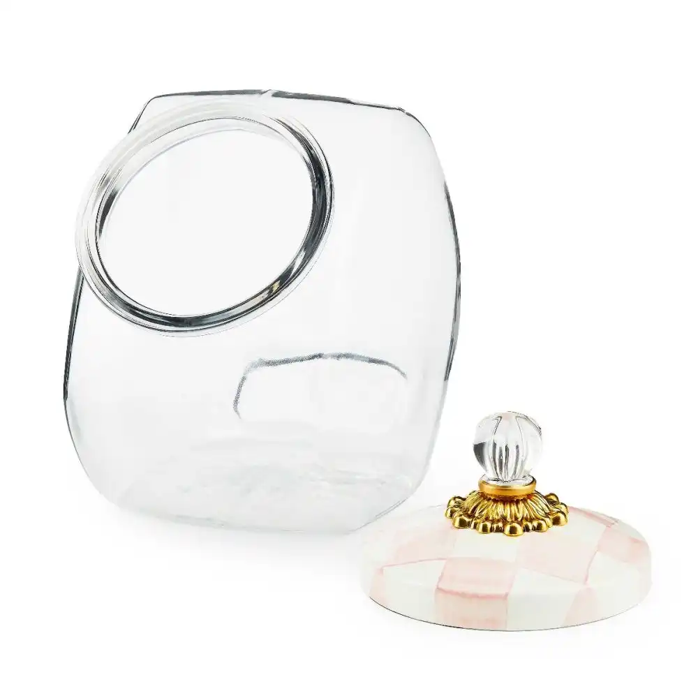 Alternative view of MacKenzie-Childs Cookie Jar with Rosy Check Lid