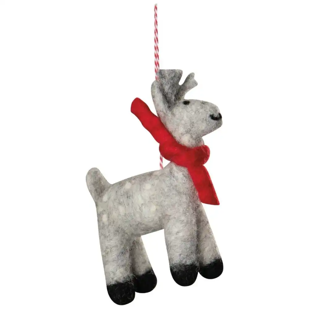 Alternative view of Danica Jubilee Arctic Deer Felt Ornament | Assorted Styles