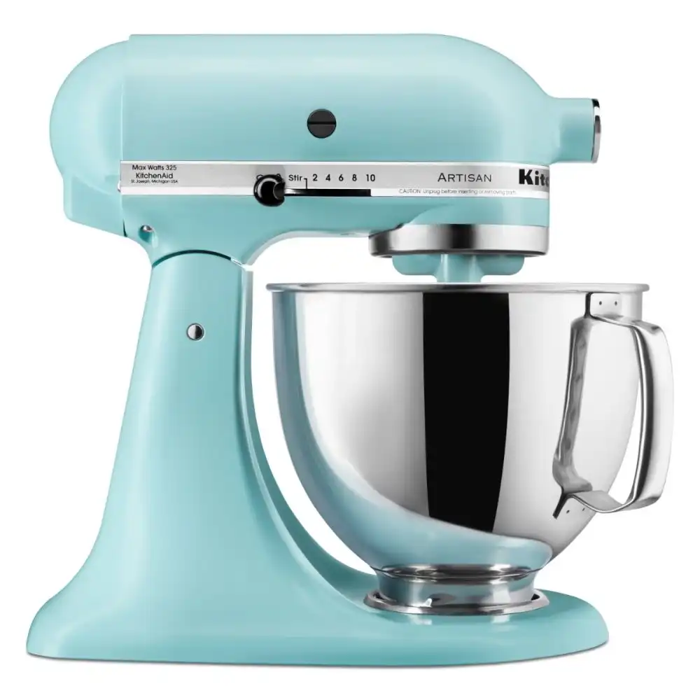 Alternative view of KitchenAid 5-Quart Artisan Tilt-Head Stand Mixer | Mineral Water Blue