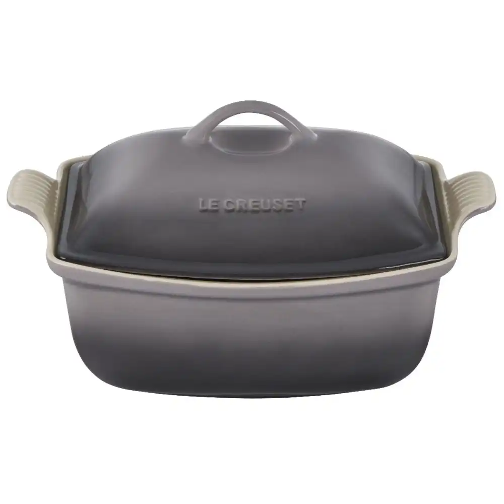 Le Creuset 4.5 Qt. Heritage Deep Covered Rectangular Baker | Oyster