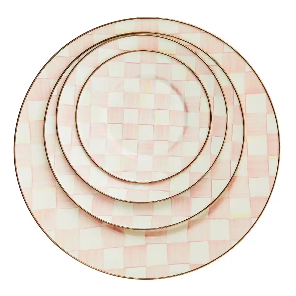 Alternative view of MacKenzie-Childs Rosy Check 10" Dinner Plate