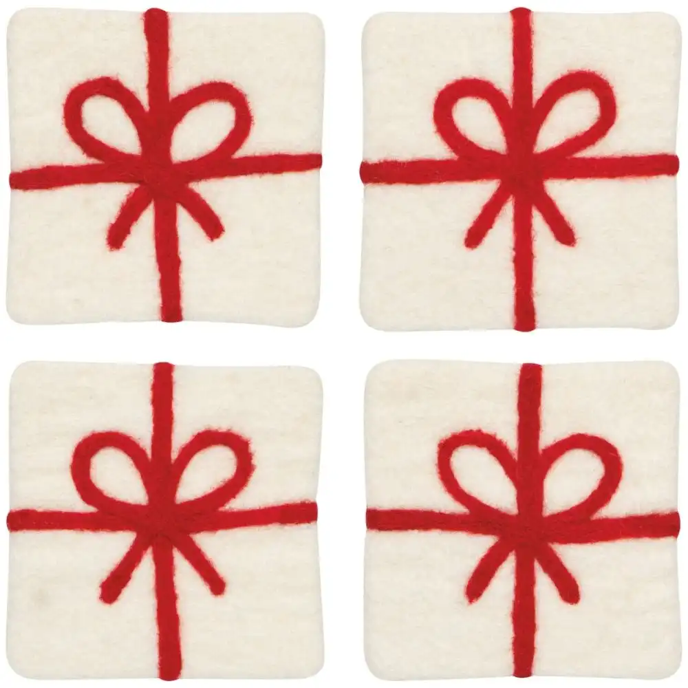 Danica Jubilee Felt Wool Coasters (Set of 4) | Presents Christmas