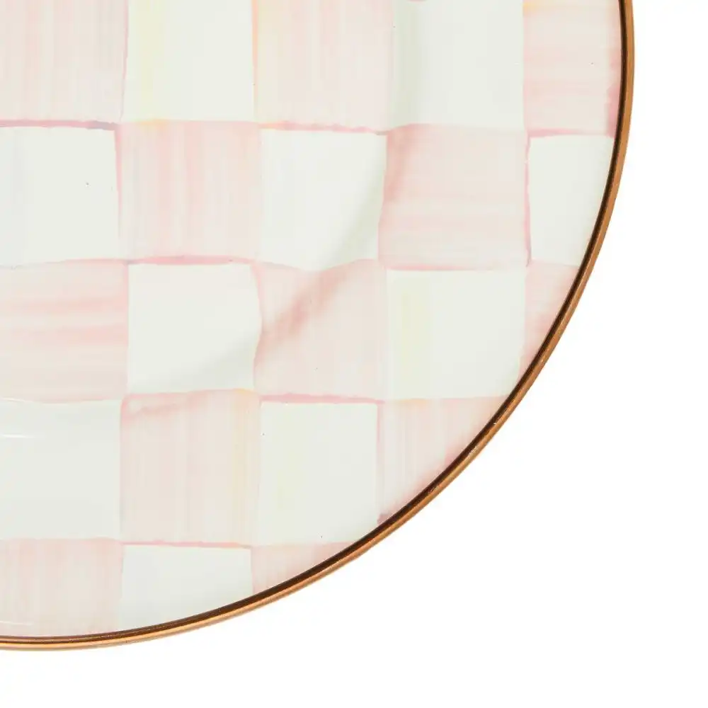 Alternative view of MacKenzie-Childs Rosy Check 8" Salad/Dessert Plate