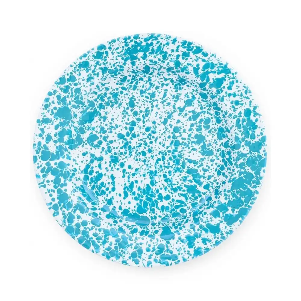Crow Canyon 10.5" Pasta Plate | Turquoise Splatter