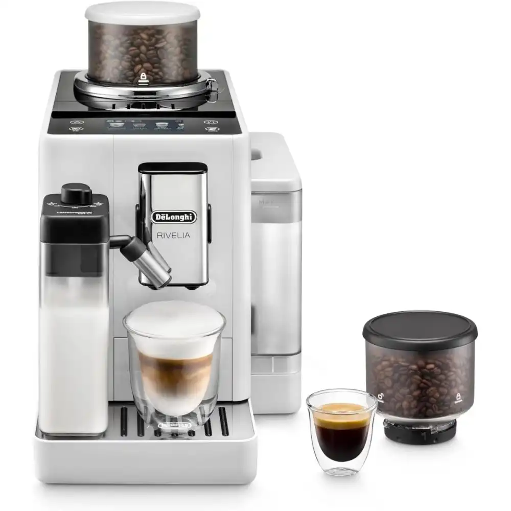 De'Longhi Rivelia Fully Automatic Espresso Machine | Arctic White