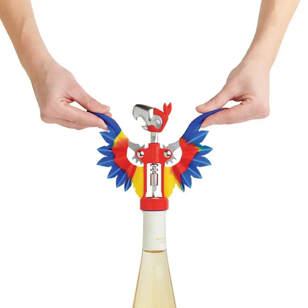 Alternative view of OTOTO Pinot the Parrot Corkscrew