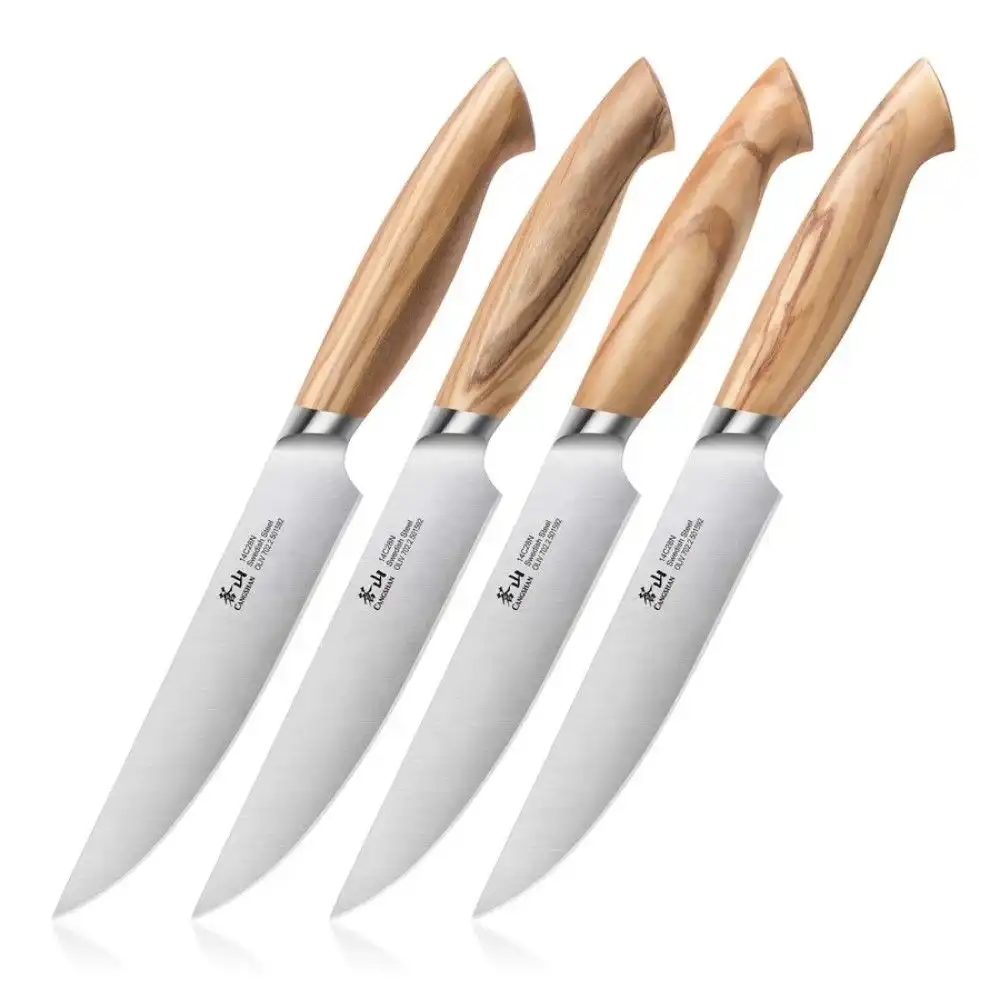 Cangshan Cutlery Oliv Series 4 Piece Steak Knife Set